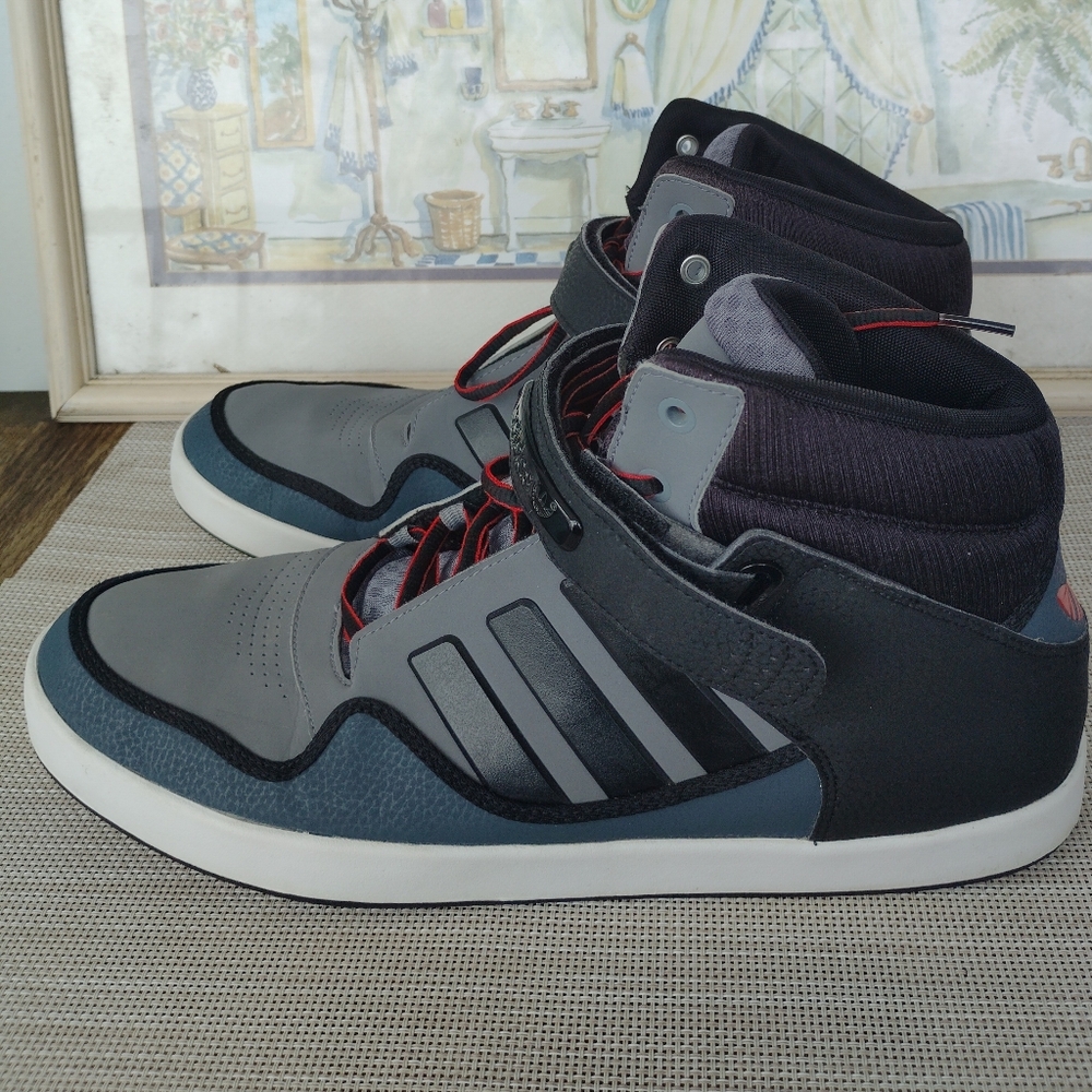 Adidas Originals "Scarlet" Gray Multi-Color Basketball Sneaker. Size 13. 01/2012